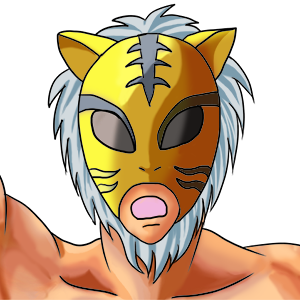 プロレスラーのイラストです。